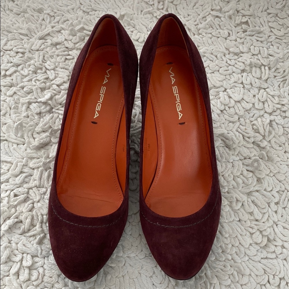 Via Spiga Women's Burgundy Pumps